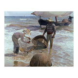 'Valencian Fishermen', 1895, Oil on canvas, 65 x 87 cm. (Print Only) thumbnail