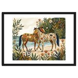 Horses In Blooming Paradise thumbnail