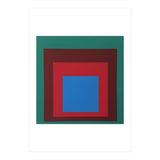 Josef Albers - HOMAGE TO THE SQUARE: Green, Red, Blue (Print Only) thumbnail