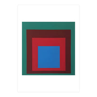 Josef Albers - HOMAGE TO THE SQUARE: Green, Red, Blue (Print Only)