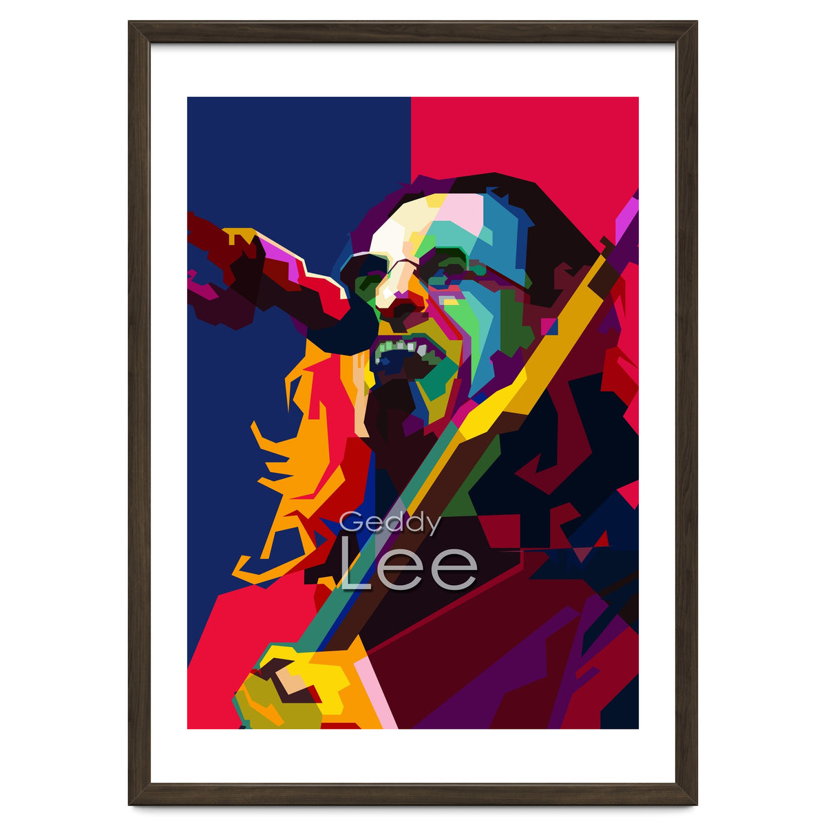 Geddy Lee RUSH Singer Pop Art WPAP