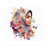 Floral Line Art Veil Profile (Print Only) thumbnail