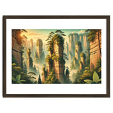Vintage China, Zhangjiajie Stone Pillars Poster thumbnail