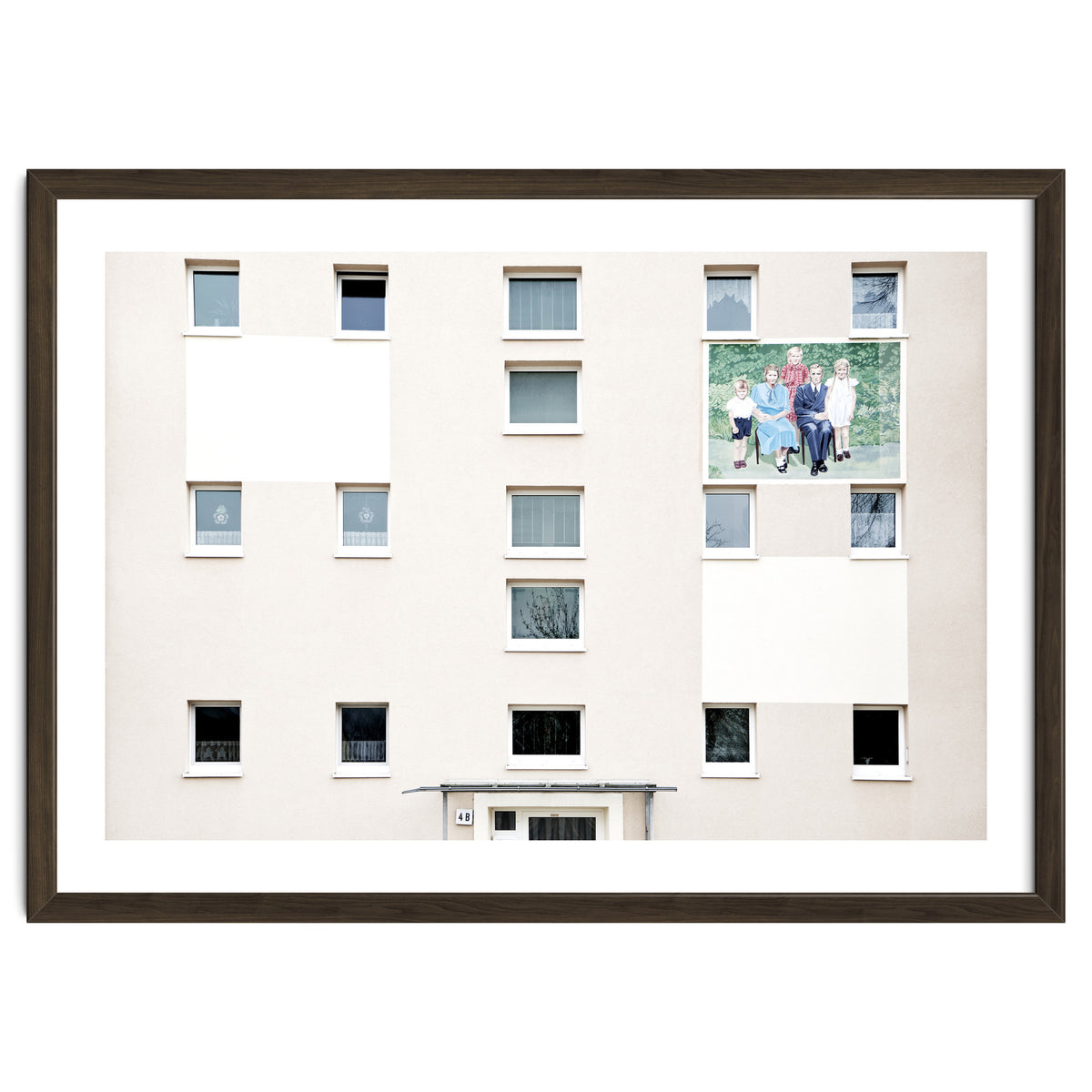 Family Painting on the wall of the residential