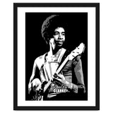 Stanley Clarke American Bassist in Grayscale thumbnail