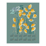 calendar 2025  linocut meadow green (Print Only) thumbnail