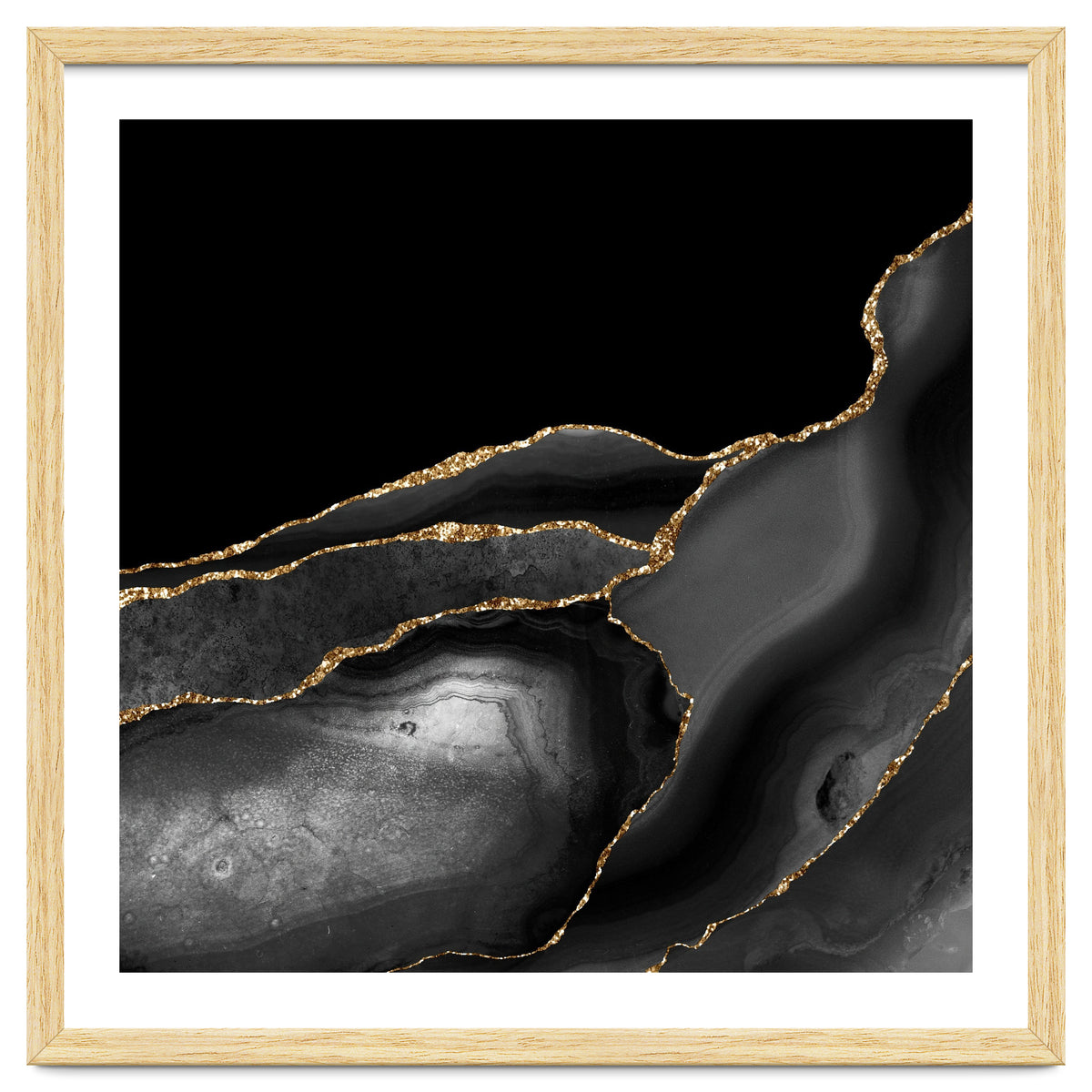 Black & Gold Agate Texture 04