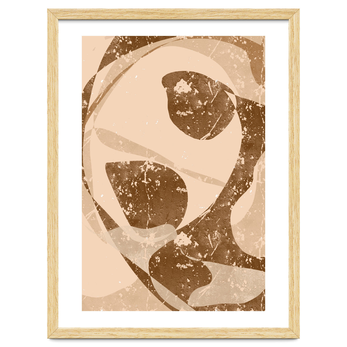 Abstract Brown Scratch