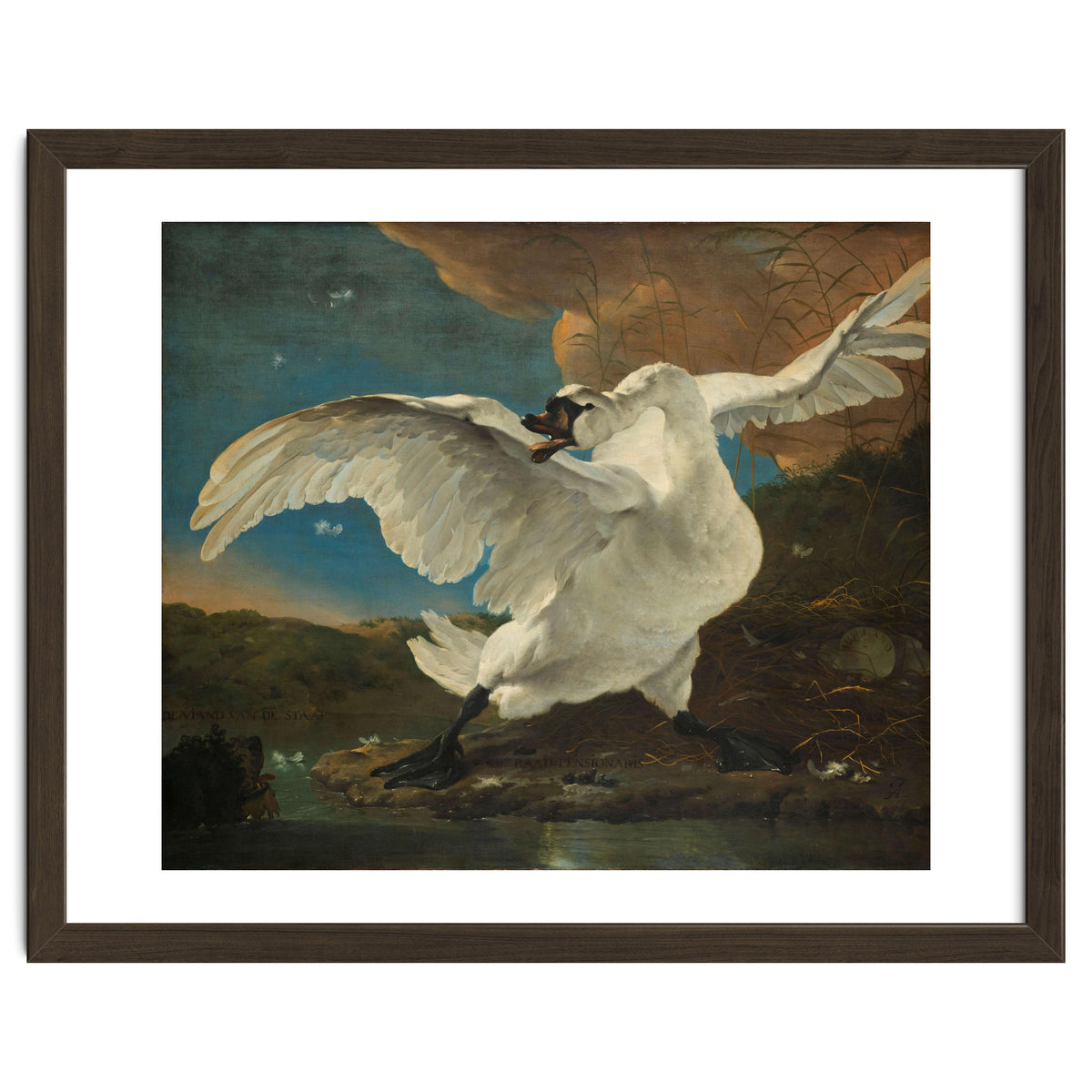 The Threatened Swan. The Threatened Swan; Interpreted later as an Allegory on Johan de Witt. Dati...