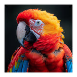 Scarlet Macaw Parrot Portrait Vivid Colors (Print Only) thumbnail