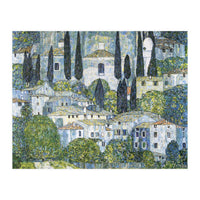 Gustav Klimt – Kirche in Cassone (1913) | Vibrant Landscape Masterpiece Art Print (Print Only)
