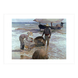 'Valencian Fishermen', 1895, Oil on canvas, 65 x 87 cm. (Print Only) thumbnail