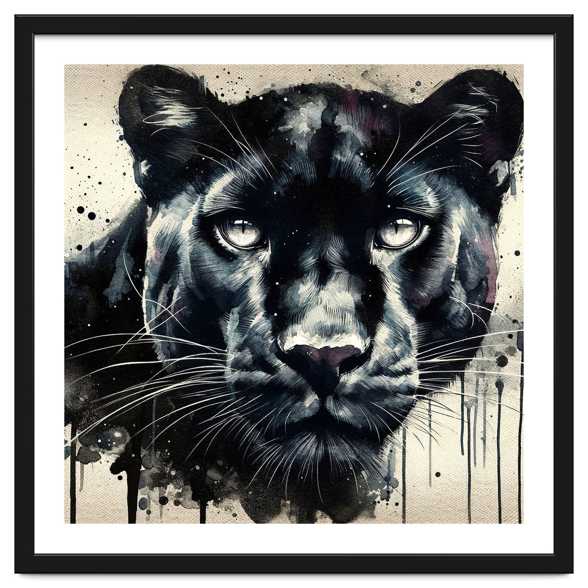 Watercolor Panther