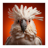 Close Up Portrait Of A White Cockatoo Parrot (Print Only) thumbnail