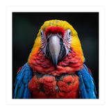 Close Up Portrait Of A Colorful Macaw Parrot (Print Only) thumbnail