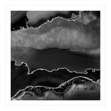 Black & Silver Agate Texture 02  (Print Only) thumbnail