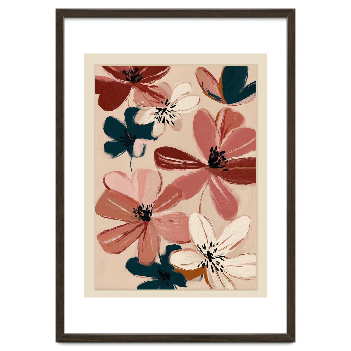 Blush And Wine Blossoms III