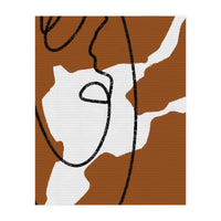 Abstract Brown and Black Lines (Print Only)