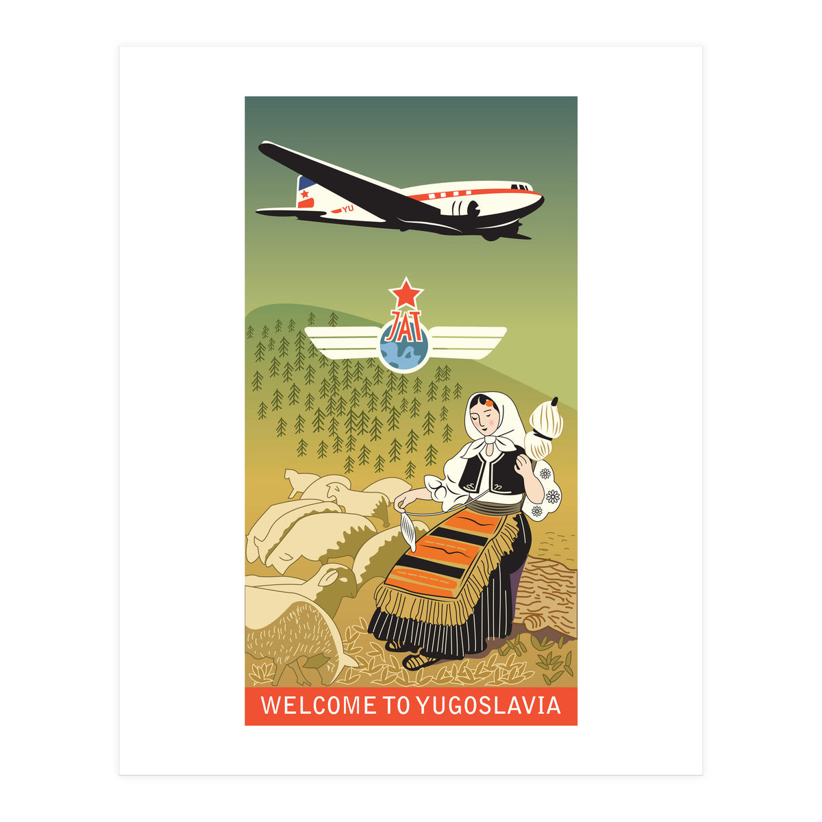 JAT Airways, Yugoslavia (Print Only)