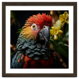 Vibrant Macaw Parrot With Red And Yellow thumbnail