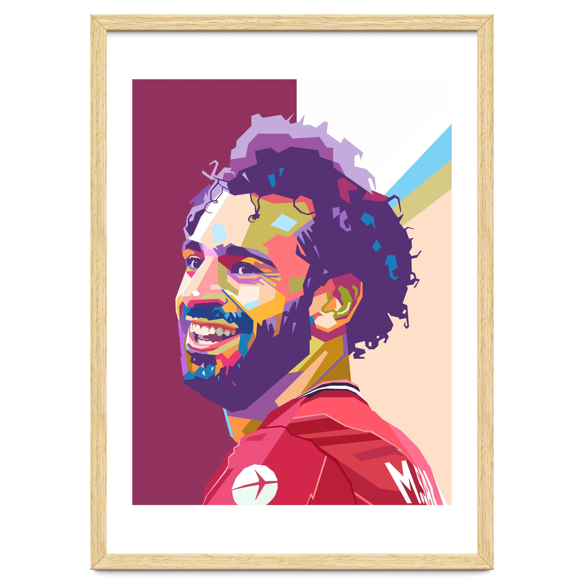 Mohamed Salah pop art portrait