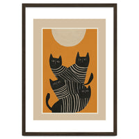 Abstract Black Cats