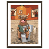 Highland Cow On The Toilet thumbnail