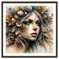 Harvest Crown Druid Woman Portrait