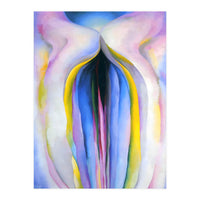 Georgia O’Keeffe – Grey Line with Black, Blue and Yellow (1923) | Elegant Abstract Modernist Composition with Bold Color Contrast (Print Only)