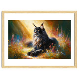 Majestic Lynx In Blooming Meadow thumbnail