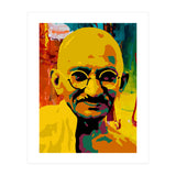 Mahatma Gandhi Colorful Abstract Art (Print Only) thumbnail