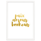 Peace Love Happiness #society6 #decor #buyart thumbnail