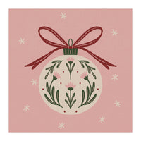 Christmas Flower Globe (Print Only)