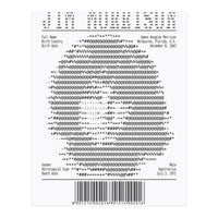 Receipt Art Jim Morrison (Print Only)