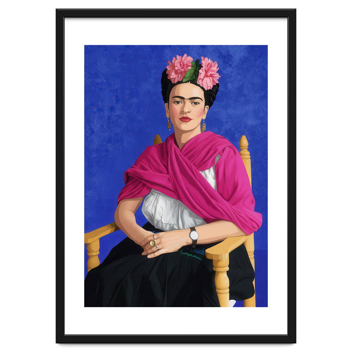 Frida Kahlo Portrait Illustration