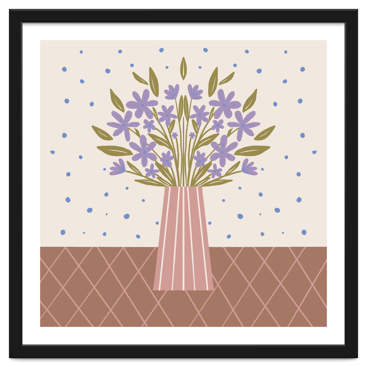 Flower Vase Mocha Mousse