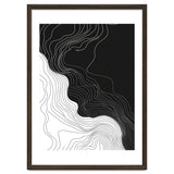 Abstract Black And White Wavy Lines Flowing thumbnail