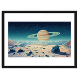 Alien Horizon: Saturn-Inspired Planetary Landscape thumbnail