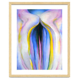 Georgia O’Keeffe – Grey Line with Black, Blue and Yellow (1923) | Elegant Abstract Modernist Composition with Bold Color Contrast thumbnail