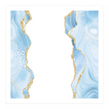 Blue & Gold Glitter Agate Texture 08  (Print Only) thumbnail
