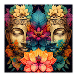 Twin Lotus Buddha Portrait (Print Only) thumbnail