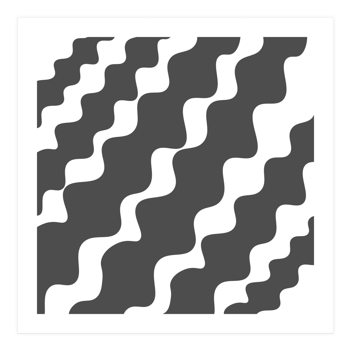 Grey Wavy Pattern (Print Only)