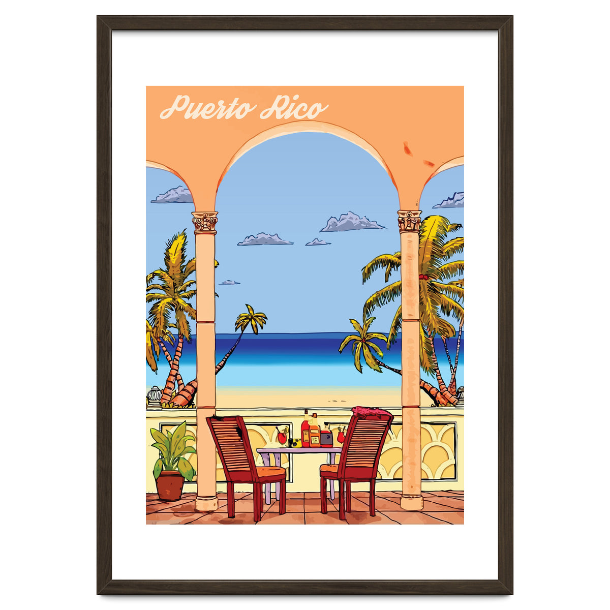 View on Puerto Rico Coast