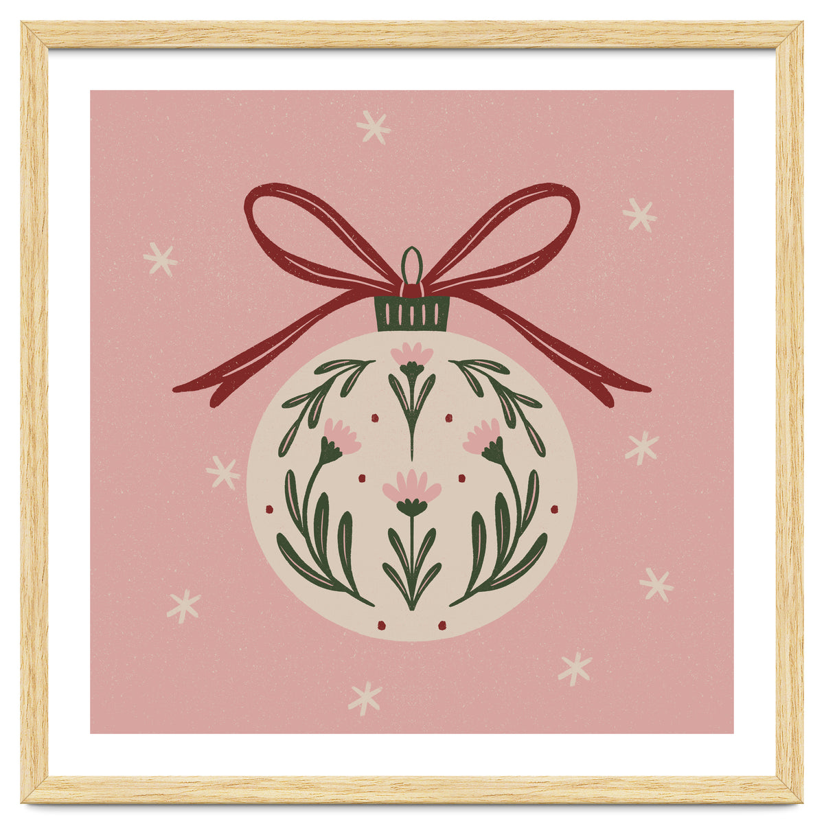 Christmas Flower Globe