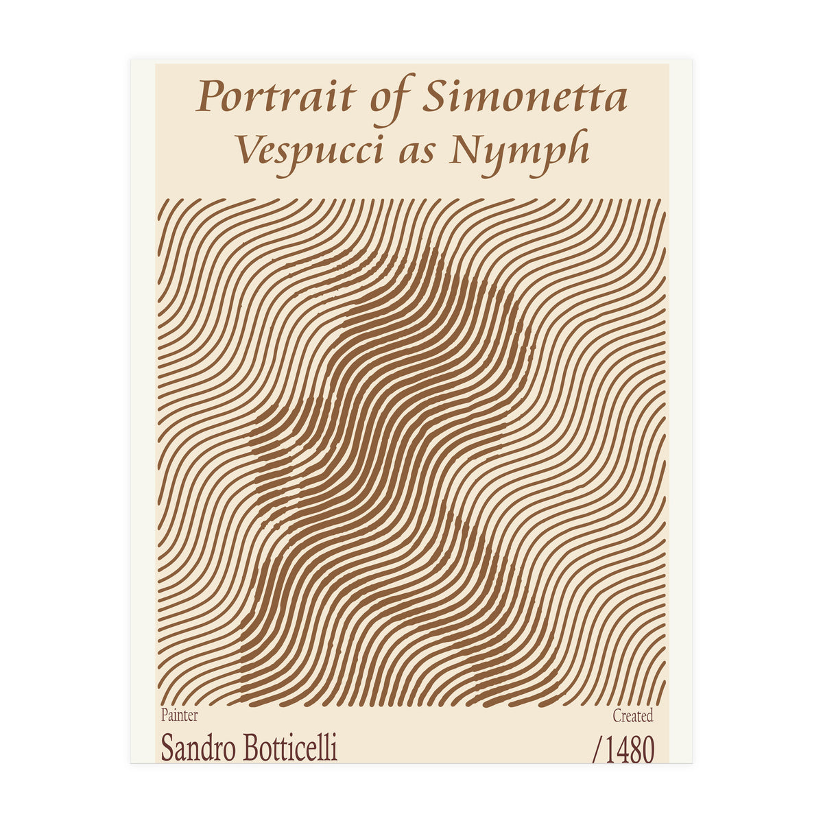 Portrait Of Simonetta Vespucci As Nymph – Sandro Botticelli (1480) (Print Only)