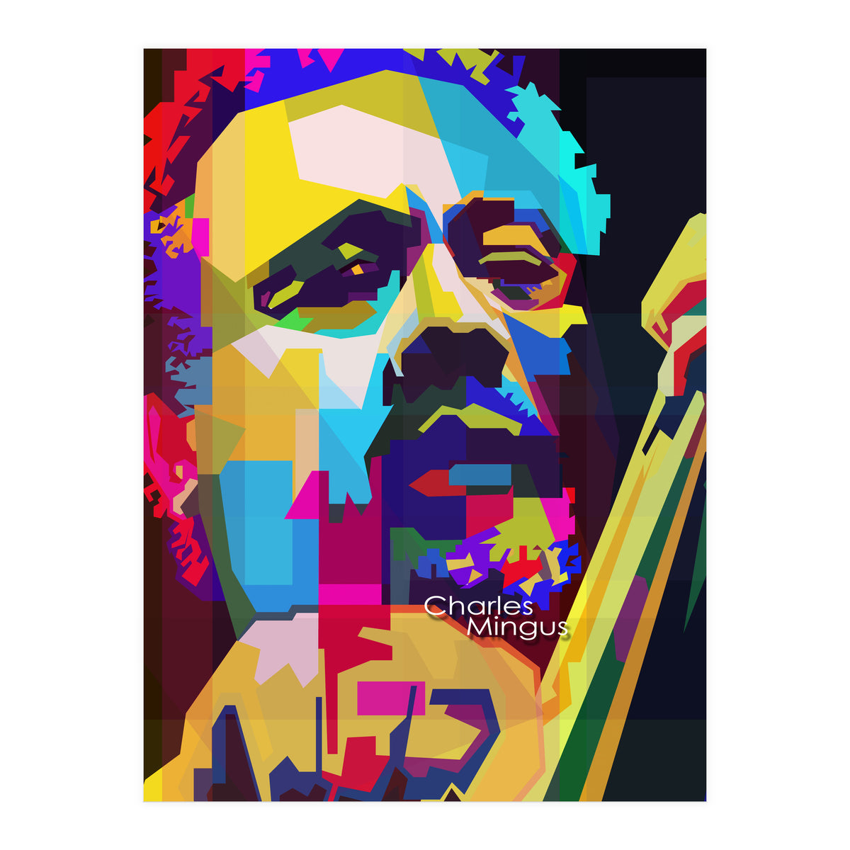 Charles Mingus Classic Jazz Pop Art WPAP (Print Only)