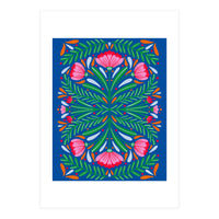 Bold Symmetrical Flowers (Print Only)