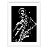 Rahsaan Roland Kirk American Jazz Multi-Instrumentalist in Grayscale thumbnail