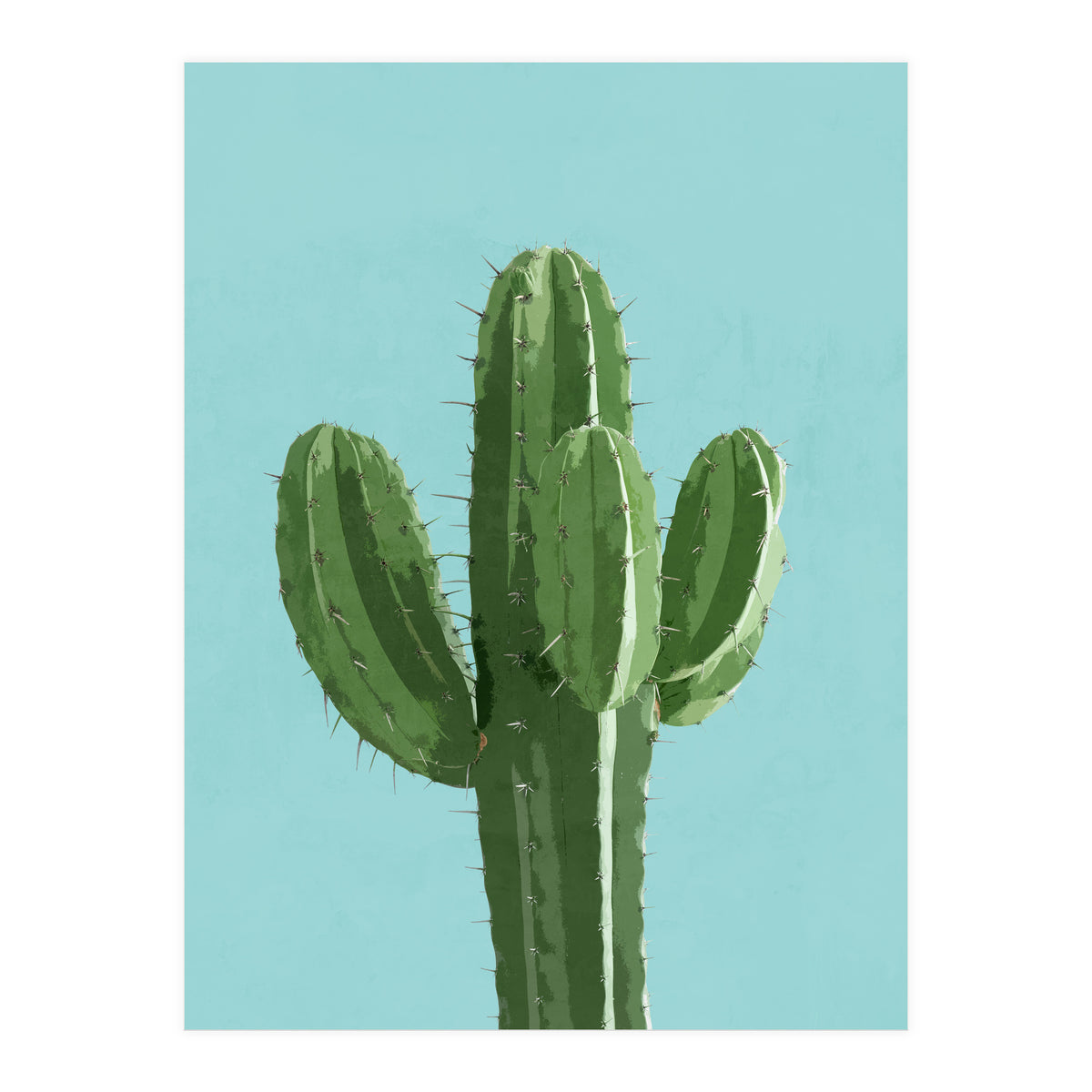 Blue Cactus 1 (Print Only)