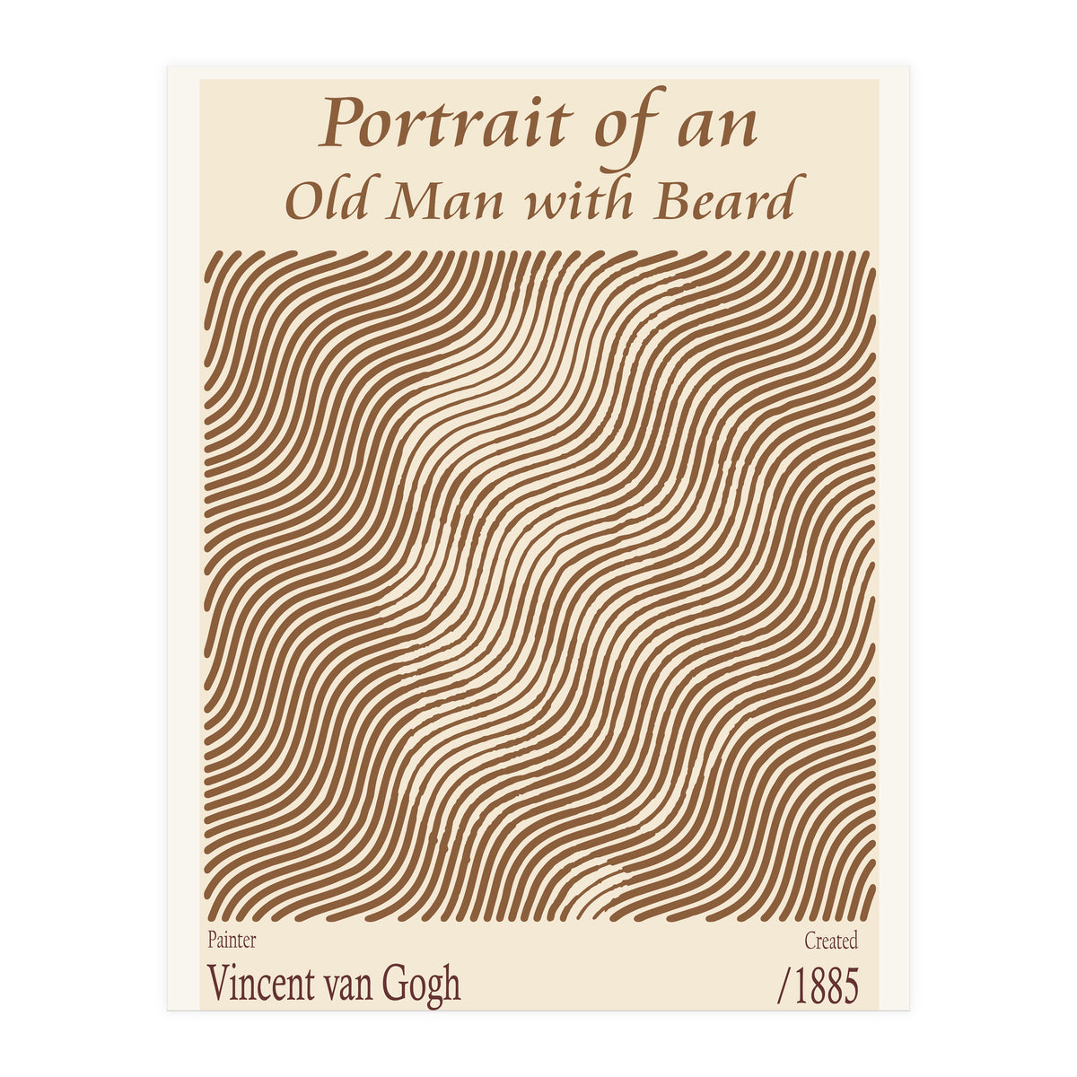 Portrait Of An Old Man With Beard – Vincent Van Gogh (1885) (Print Only)